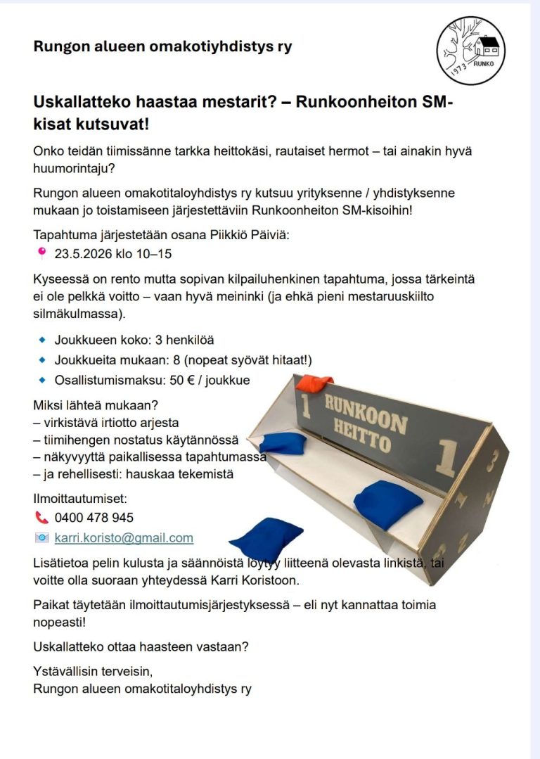 Runkoonheitto